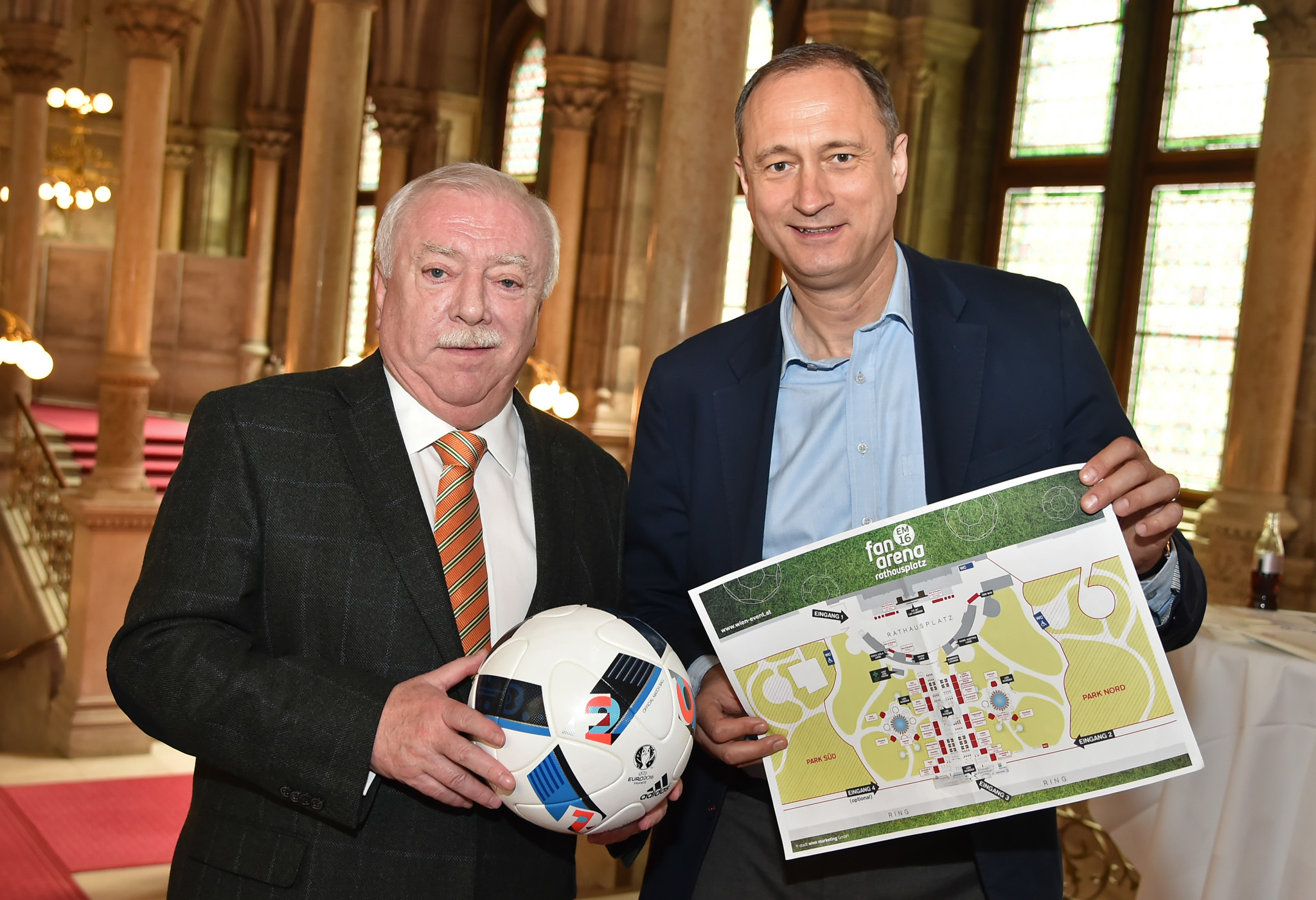 Sterreichs Gr Te Fan Arena Zur Fu Ball Em Entsteht Am Rathausplatz