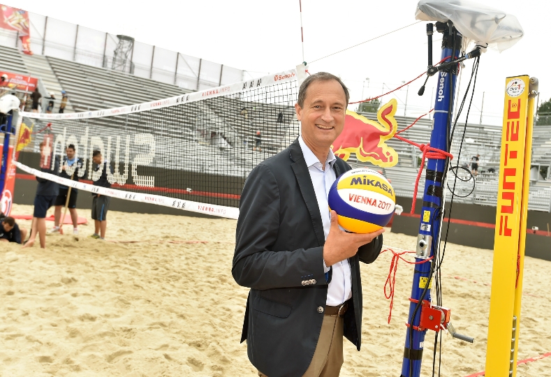 Pressekonferenz Beachvolleyball WM 2017 in Wien mit Stadtrat Andreas Mailath-Pokorny
