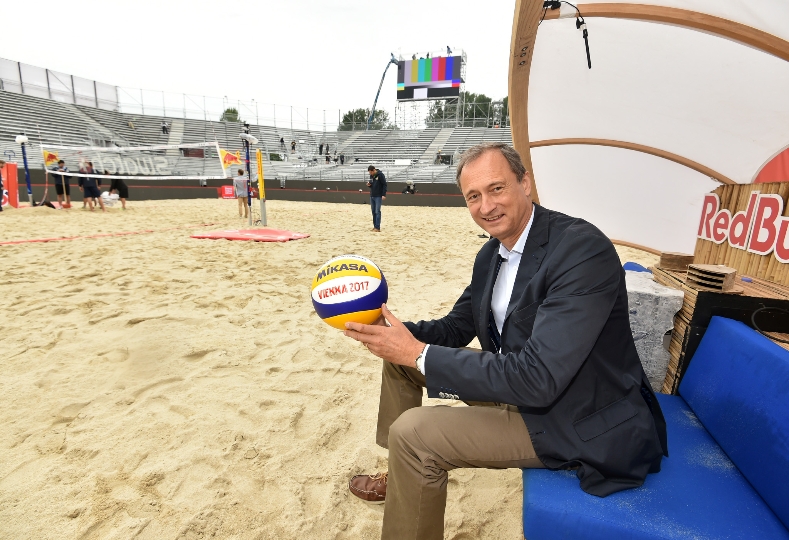 Pressekonferenz Beachvolleyball WM 2017 in Wien mit Stadtrat Andreas Mailath-Pokorny