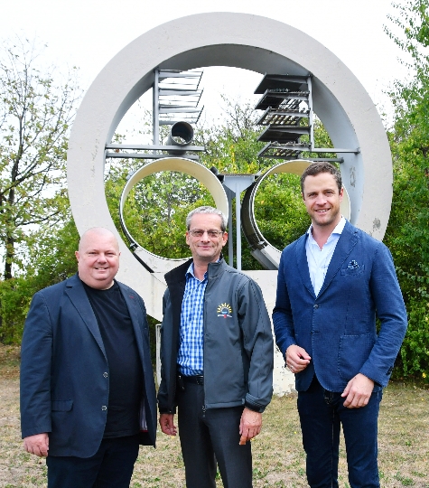 Vizebürgermeister Johann Gudenus (re.) mit Wien-Kanal-Direktor Andreas Ilmer und Gemeinderat Erich Valentin (li.)