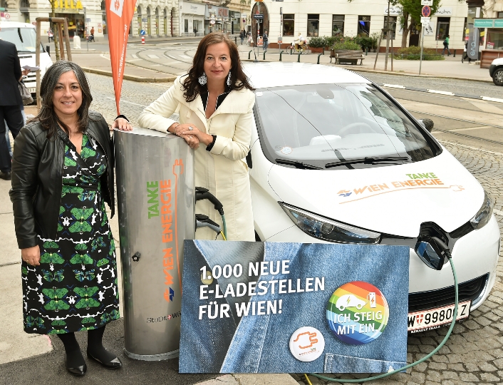 Medientermin anl. Präsentation der Ausbaupläne der Stadt Wien für Elektromobilität mit Vizebürgermeisterin Maria Vassilakou und Stadträtin Ulli Sima