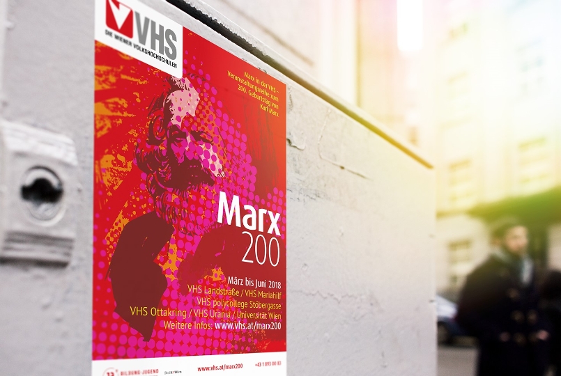 Die VHS Reihe Marx200 würdigt den Denker mit Diskussionsveranstaltungen, einem Theaterstück sowie einem Stadtspaziergang.