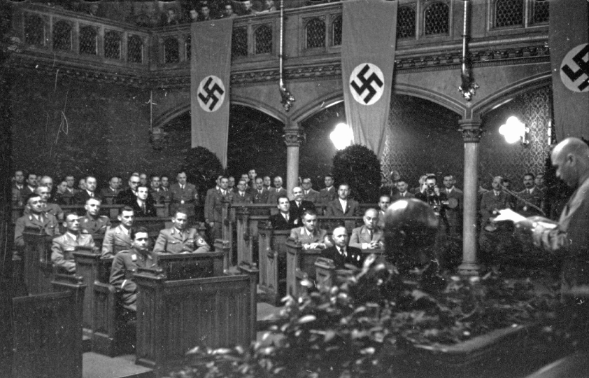Fünfte Sitzung der Ratsherren am 10. August 1940. WStLA, Fotosammlung allgemein, FC1: C 228