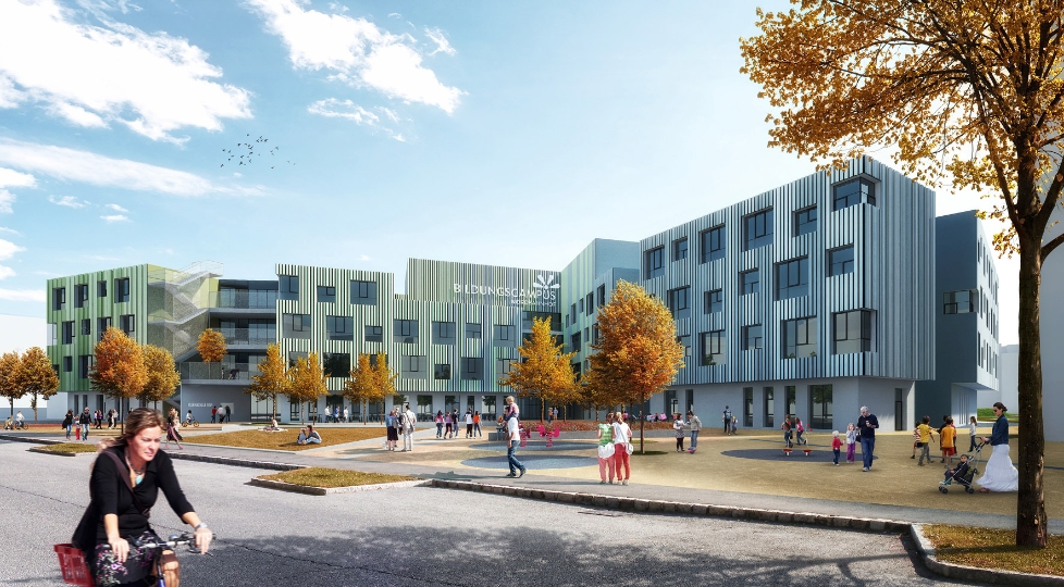 Auf dem ehemaligen Nordbahnhofgelände in der Leopoldstadt wird in den nächsten Jahren ein weiterer Bildungscampus entstehen.