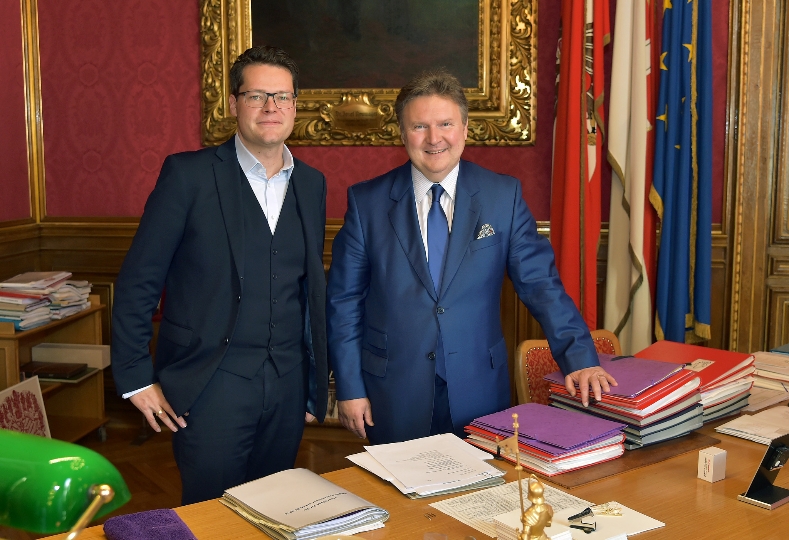 Pressegespräch mit Bürgermeister Ludwig und Stadtrat Czernohorszky