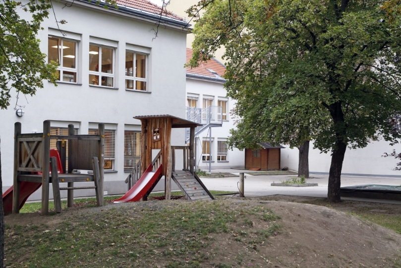 Der neue Kindergarten in der Rötzergasse.