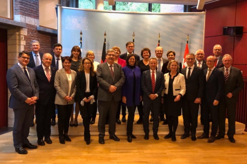 Gruppenbild der TeilnehmerInnen an der Europakonferenz der deutschsprachigen Landesparlamente in Brüssel