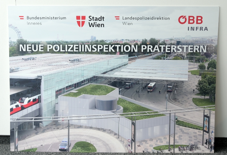 Pressekonferenz anl. „Neuerrichtung Polizeiinspektion Praterstern mit u.a. Bgm. Michael Ludwig