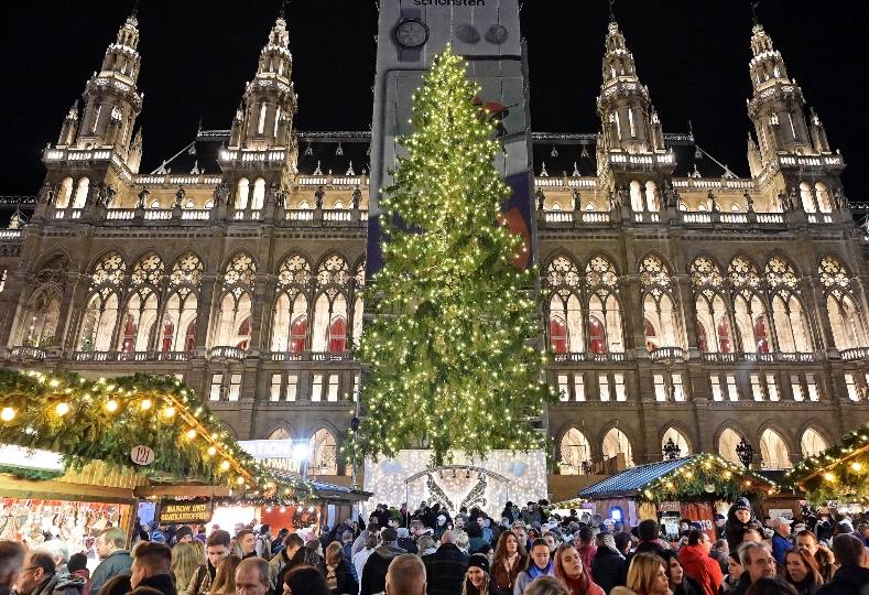 Ein Knopfdruck und es ist offiziell Weihnachten in Wien: Heute, Samstag, hat Wiens Bürgermeister und Landeshauptmann Michael Ludwig gemeinsam mit seinem Amtskollegen aus Salzburg, Wilfried Haslauer, den Wiener Weihnachtsbaum auf dem Rathausplatz feierlich illuminiert.