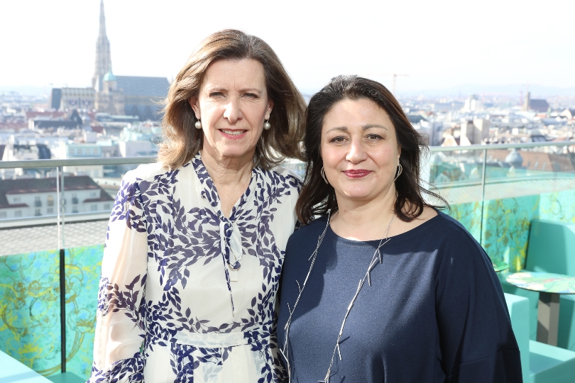Marijana Stoisits, Geschäftsführerin der Vienna Film Commission, und Veronica Kaup-Hasler, amtsführende Stadträtin für Kultur- und Wissenschaft, präsentierten die Bilanz der Vienna Film Commission für 2019.