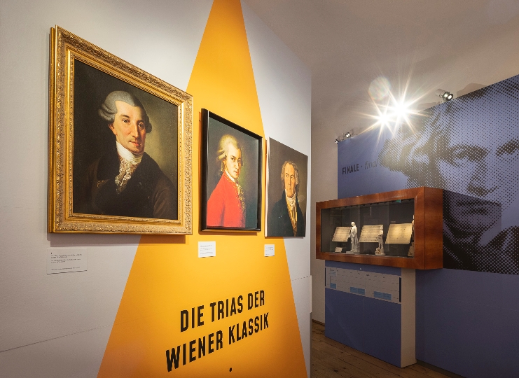 Ausstellungsansicht "Die Trias der Wiener Klassik"