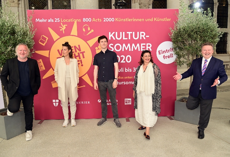 Programmpräsentation „Wien dreht auf! – Kultursommer 2020“ mit Bürgermeister Michael Ludwig und Kulturstadträtin Veronica Kaup-Hasler