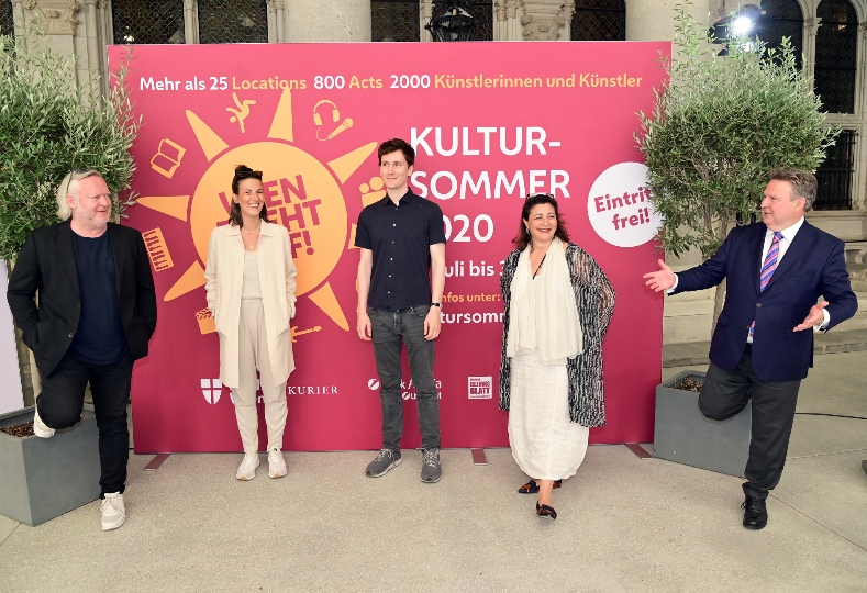 Programmpräsentation „Wien dreht auf! – Kultursommer 2020“ mit Bürgermeister Michael Ludwig und Kulturstadträtin Veronica Kaup-Hasler