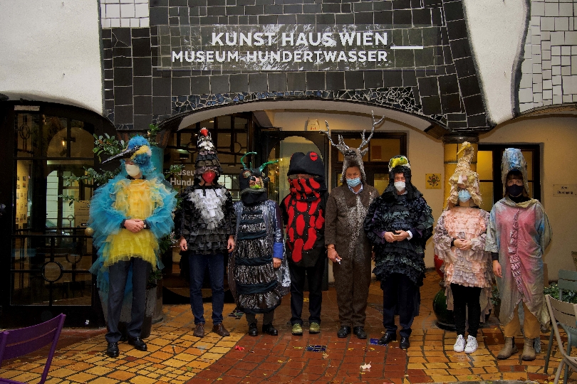 Die neue Pressekonferenz der Tiere fand im Kunst Haus Wien statt
