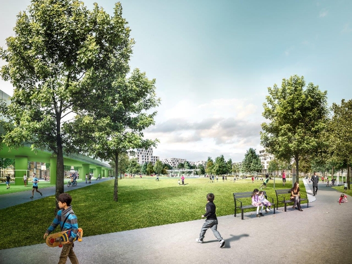 Der Elinor-Ostrom-Park wird im September 2021 eröffnet.