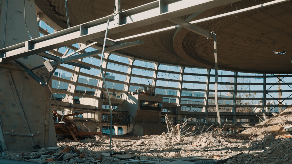 Dach von Dusika-Stadion abgetragen – Spatenstich für neue Sport Arena im Mai