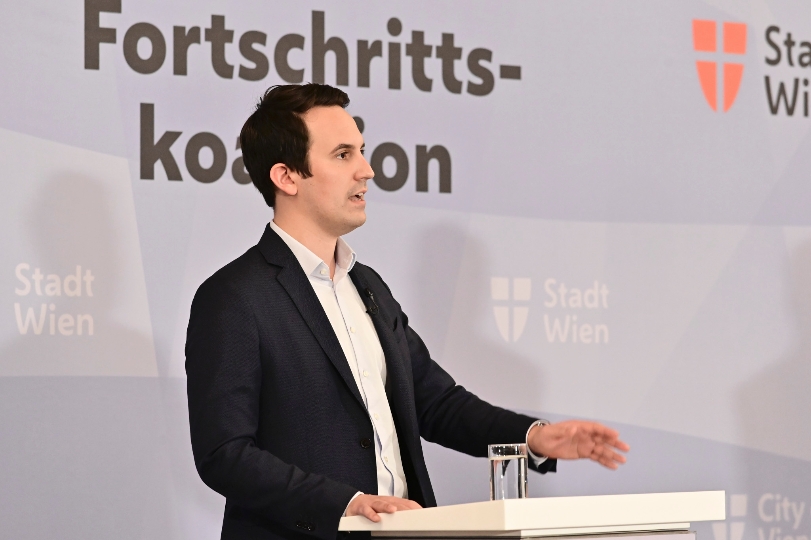 Pressekonferenz mit Vizebürgermeister Christoph Wiederkehr