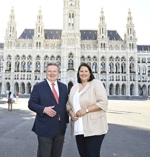 Bürgermeister Michael Ludwig und Vizebürgermeisterin Kathrin Gaál