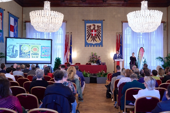 Vzbgm. Wiederkehr - WASt-Konferenz, Rathaus, Wappensaal, 17.05.2024 © Stadt Wien/Markus Wache