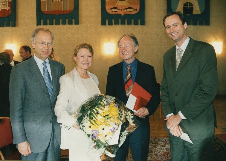 v.li.n.re.: StR. Peter Marboe, Sonja Sutter, Joachim Bißmeier und StR. Dr. Andreas Mailath-Pokorny