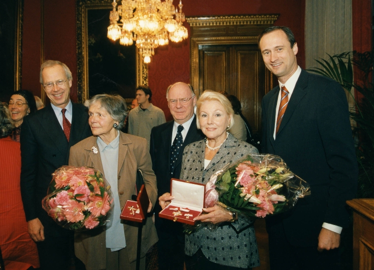 v.li.n.re.: StR. Peter Marboe, Maria Müller-Lussnig, Franz Mrkvicka, Elisabeth Scheickl und StR. Andreas Mailath-Pokorny