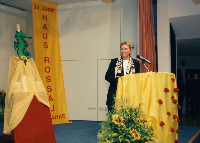 Vbgm. Grete Laska bei der Jubiläumsfeier im Haus Rossau