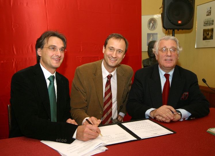 v.li.n.re.: Roland Geyer, StR. Dr. Andreas Mailath-Pokorny und Rudolf Streicher