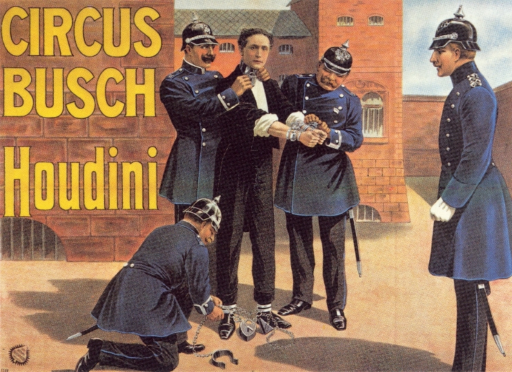 Harry Houdini verblüffte das Publikum in aller Welt