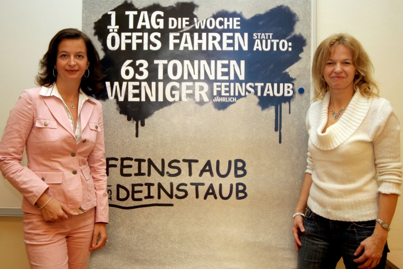 StR. Mag.a. Ulli Sima und die Leiterin der Wiener Umweltschutzabteilung Karin Büchl-Krammerstätter