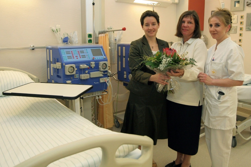 StR. Mag. Sonja Wehsely bei der Eröffnung der neuen Dialysestation im Krankenhaus der Barmherzigen Brüder