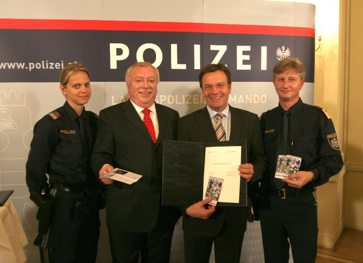 Innenminister Günther Platter und Bürgermeister Dr. Michael Häupl unterzeichnen Übereinkommen zur Fortführung und Intensivierung der Sicherheitspartnerschaft
