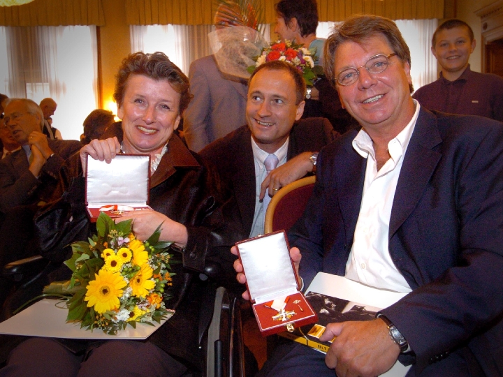 v.li.n.re.: Margherita Spiluttini, Dr. Andreas Mailath-Pokorny, Peter Rosei