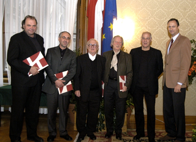 Gregor Eichinger, Christian Knechtl, Friedrich Achleitner, Kurt Neumann, Michael Mantler und StR. Dr. Mailath-Pokorny