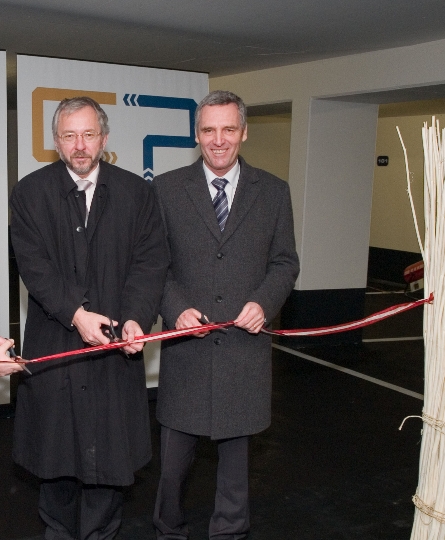 StR. Rudi Schicker eröffnet mit Peter Massimo die neue BOE-Parkgarage