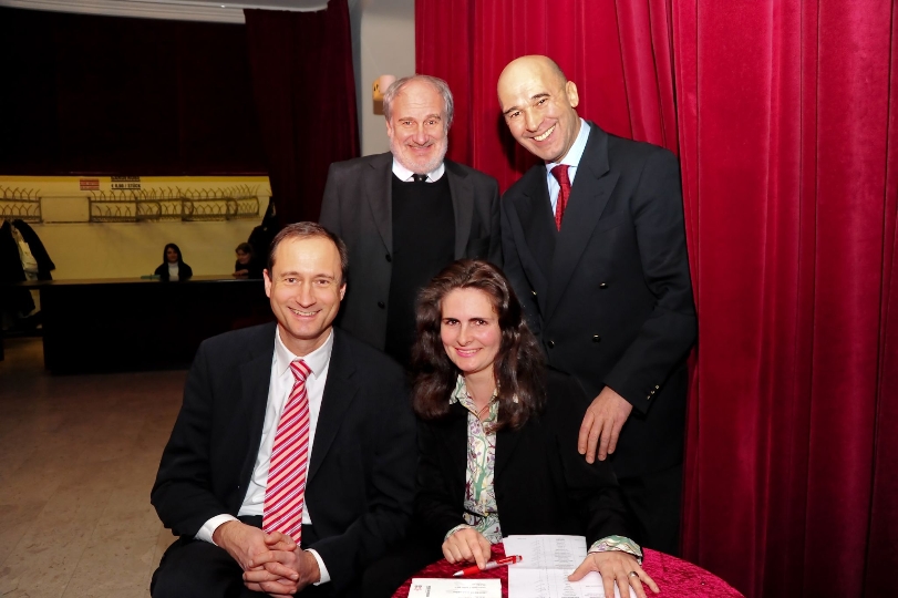 v.li.n.re.: StR. Dr. Andreas Mailath-Pokorny, Dir. Michael Schottenberg, Monika Wagner, Mag. Thomas Stöphl
