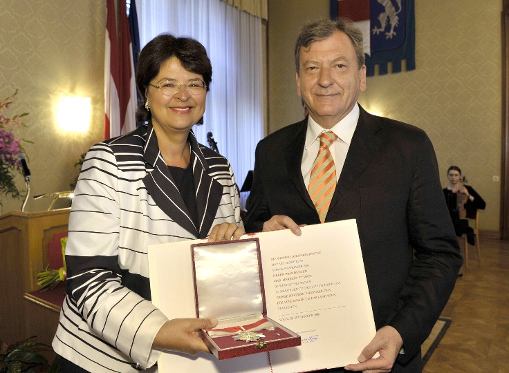 Vbgmin. Mag.a Renate Brauner mit AK-Präsident Mag. Herbert Tumpel