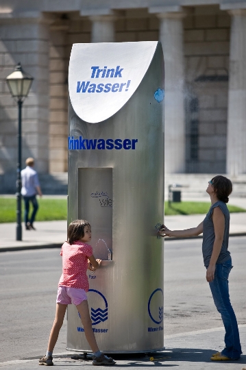 Auch in der glühenden Sommerhitze bleibt Wien eine Trinkwasser-Oase