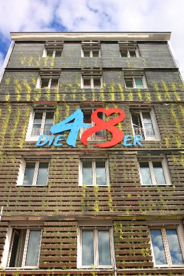 Pilotprojekt Grüne Fassade auf der Zentrale der MA 48 