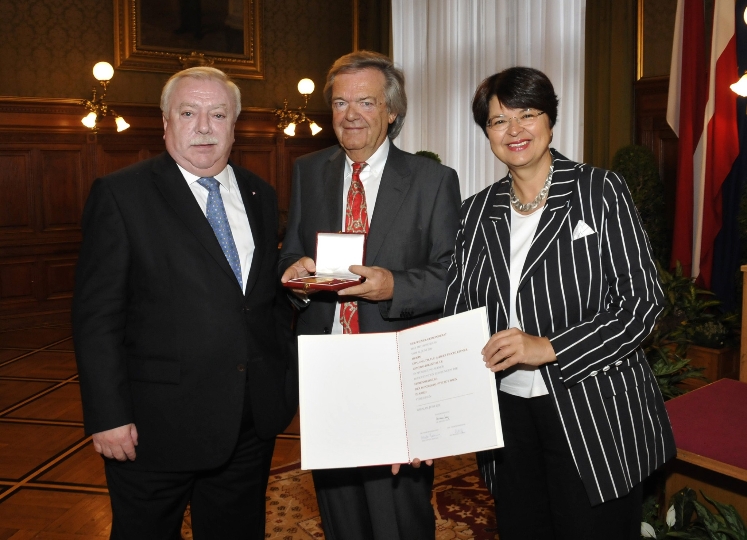 Albert Hochleitner erhält Ehrenmedaille der Bundeshauptstadt Wien in Gold