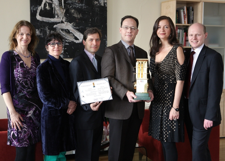 Dubai Award für ÖkoKauf Wien: v.li.n.re.: Karin Büchl-Krammerstätter, Brigitte Jilka, Georg Patak, Christian Lang, Ulli Sima und Franz Oberndorfer