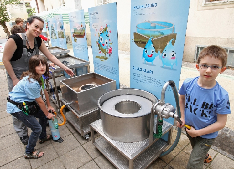 Wiener Wasser- und Abwasserprofis bei der KinderuniTechnik