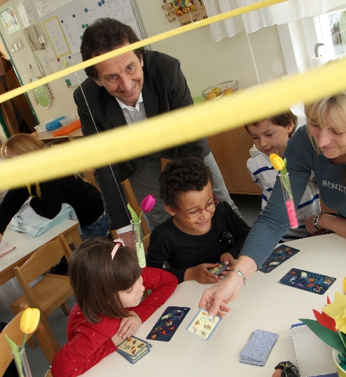 Stadtrat Christian Oxonitsch im Kindergarten Bergtaidingweg