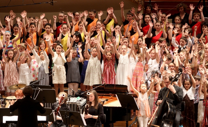 Viel Begeisterung beim festlichen Singen im Großen Saal des Wiener Konzerthauses