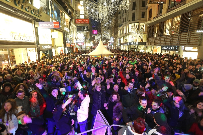 Am 31. Dezember steht die Wiener Innenstadt ganz im Zeichen des traditionellen Silvesterpfads.