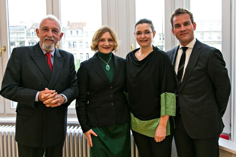 v.li.n.re.: Botschafter Dr. Karl Schramek, Michaela Kauer, Mag.a Ursula Magnes, Dr. Mario Vielgrader