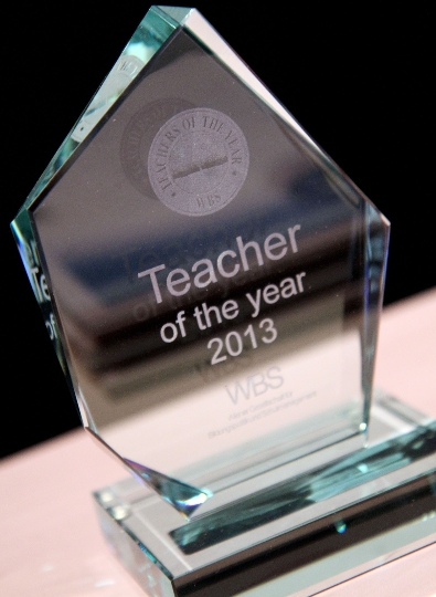 Der "WBS-Teacher of the year" Award wurde zum 16. mal verliehen