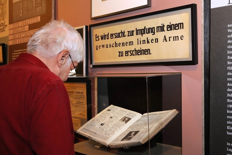 Eröffnung und Erstbesichtigung der Ausstellung in der Wienbibliothek "Wohin der Krieg führt. Wien im Ersten Weltkrieg 1914-1918"