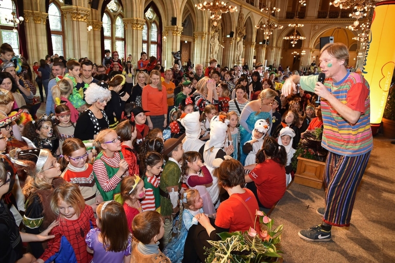 Das Faschingsfest der Wiener Kinderfreunde im Rathaus war ein voller Erfolg