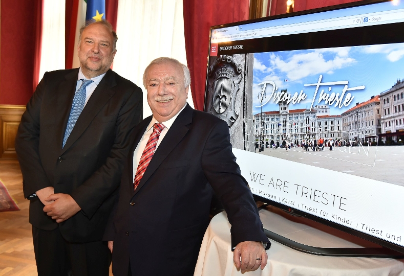 Roberto Cosolini, Bürgermeister aus Triest, neben seinem Wiener Amtskollegen Michael Häupl