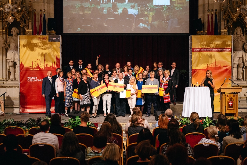 Preisträgerinnen und Preisträger bei der Wiener Gesundheitsförderungskonferenz
